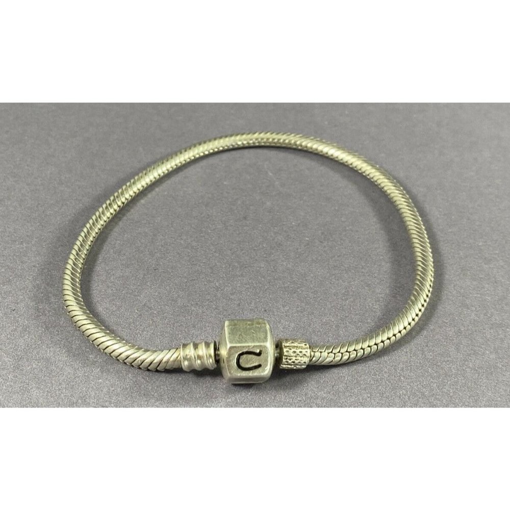 Chamilia Sterling Silver Charm Bracelet 7.25 inches Designer Cham 925
